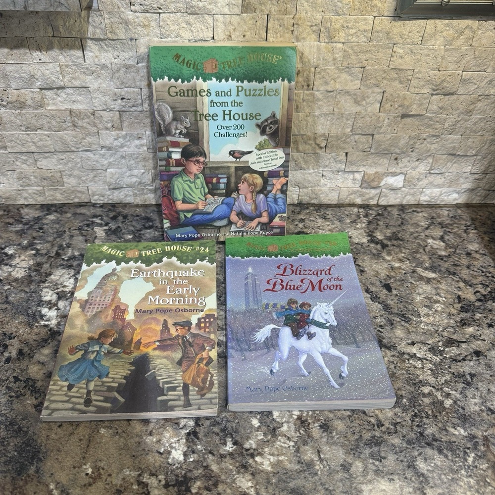 Games and Puzzles from the Tree House:- Mary Pope Osborne And 2 Books #24 & #36‎